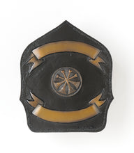 Load image into Gallery viewer, Life Size Bronze Leather Helmet