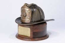 Load image into Gallery viewer, Life Size Bronze Leather Helmet