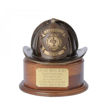 Load image into Gallery viewer, Life Size Bronze Leather Helmet
