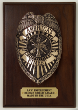 Load image into Gallery viewer, Law Enforcement Shield Plaque
